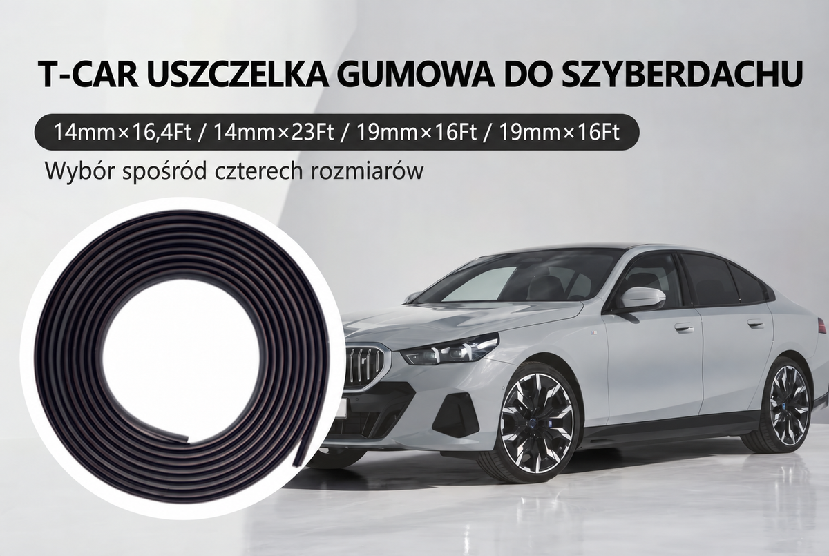 Gumowa uszczelka samochodowa do przycięcia na wymiar