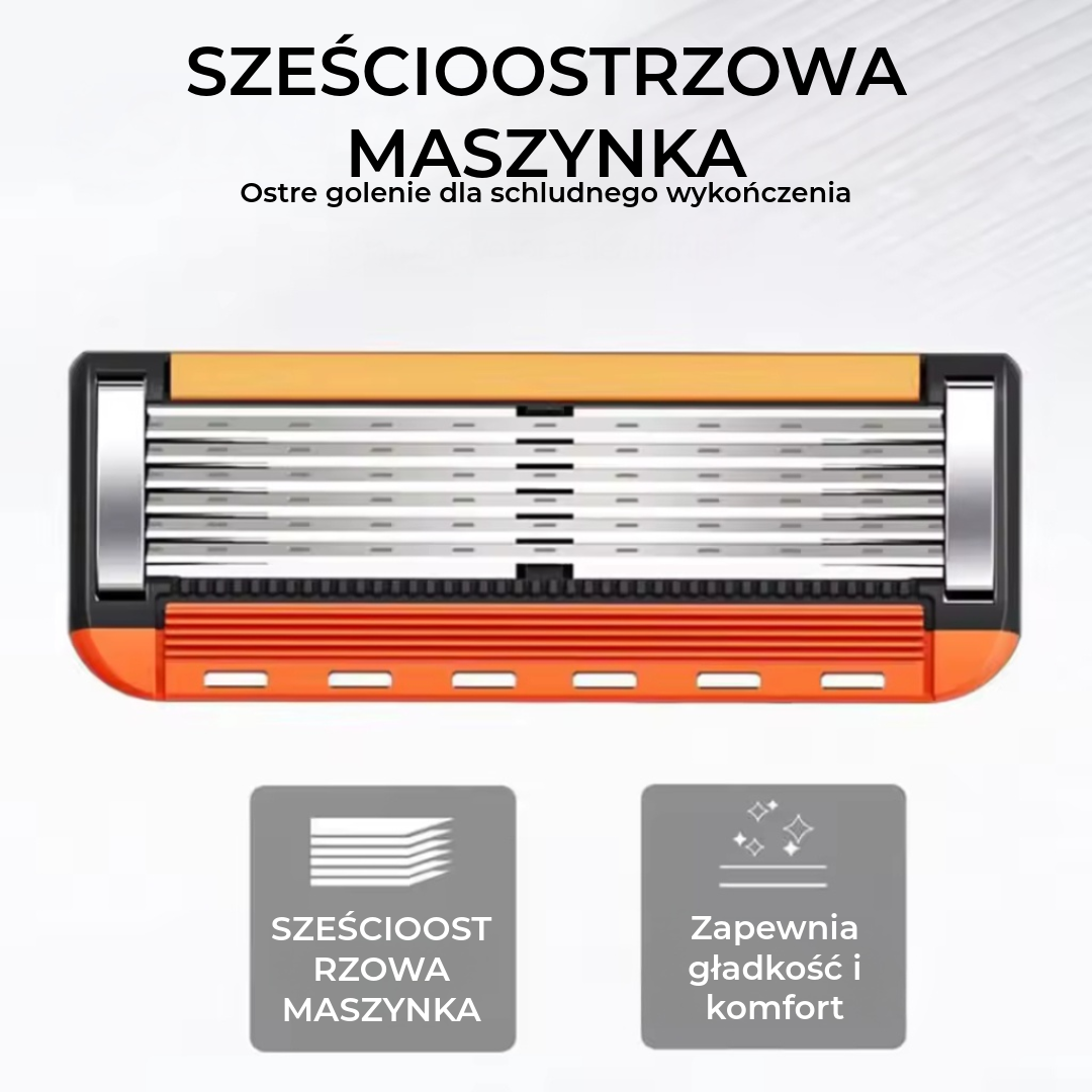 ProShave 6 – Maszynki z 6 ostrzami w opakowaniach po 24/48 sztuk. Klasyczne i bezpieczne golenie z sześcioma ostrzami dla precyzji, komfortu i długiej żywotności