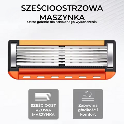 ProShave 6 – Maszynki z 6 ostrzami w opakowaniach po 24/48 sztuk. Klasyczne i bezpieczne golenie z sześcioma ostrzami dla precyzji, komfortu i długiej żywotności