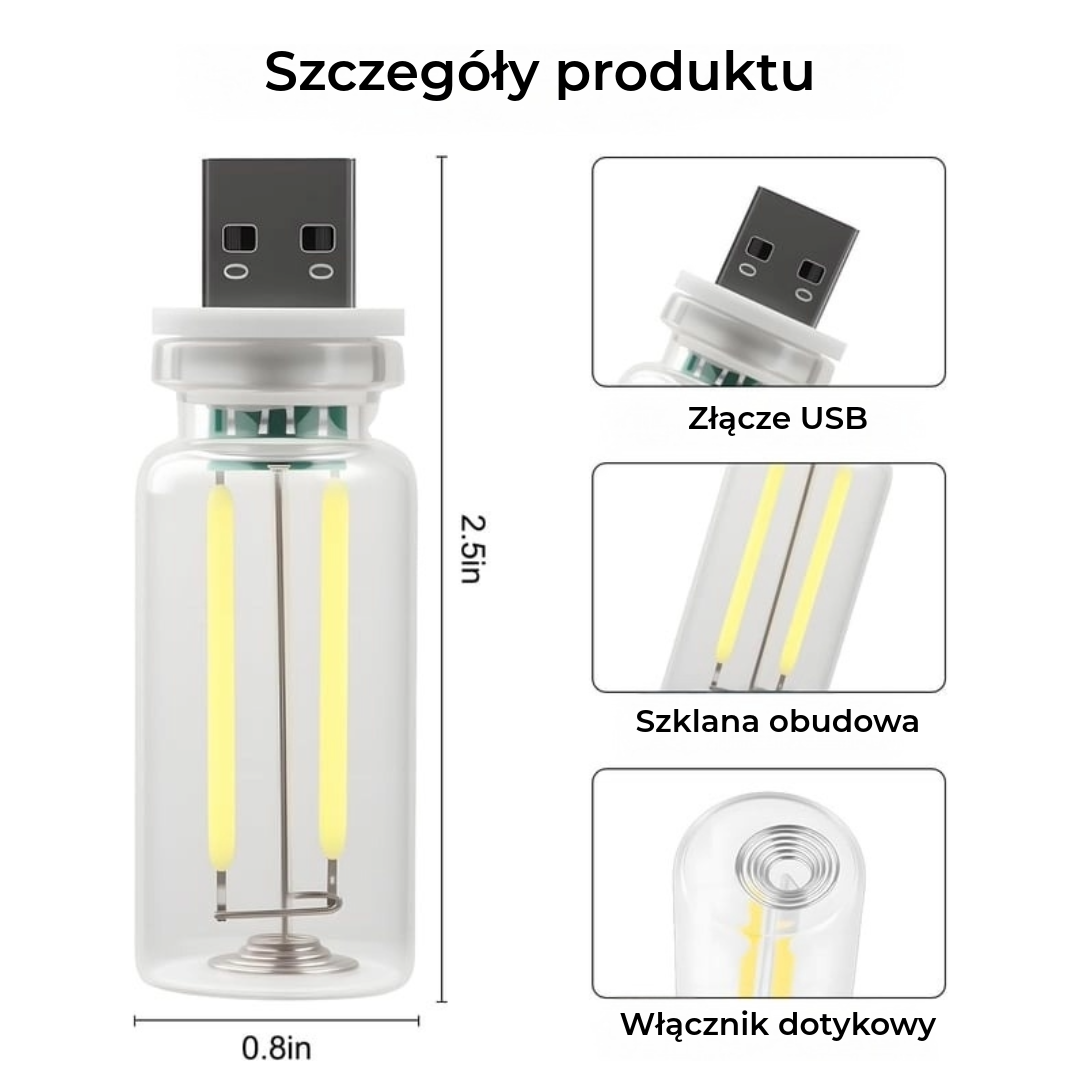 Samochodowa żarówka USB