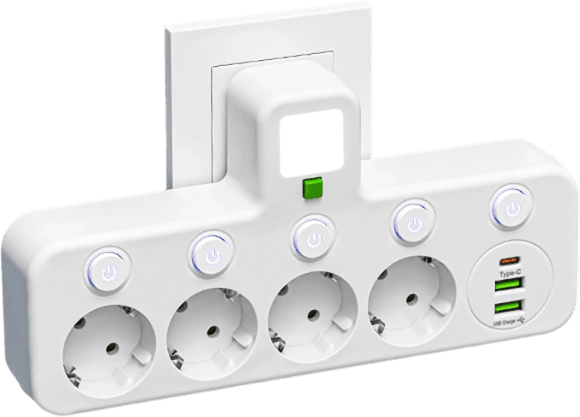 Adapter gniazdka EU z wieloma portami