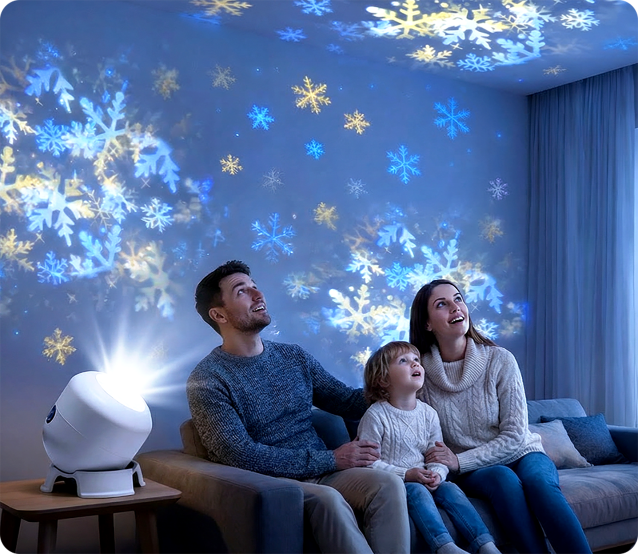 Dynamicznie Obracający się Projektor LED