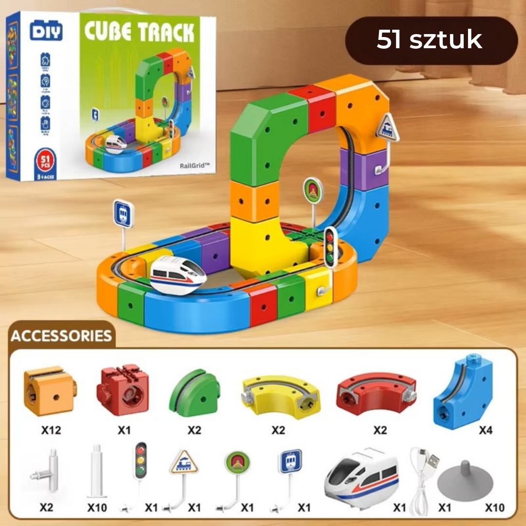 Zestaw Klocków Torów Kolejowych