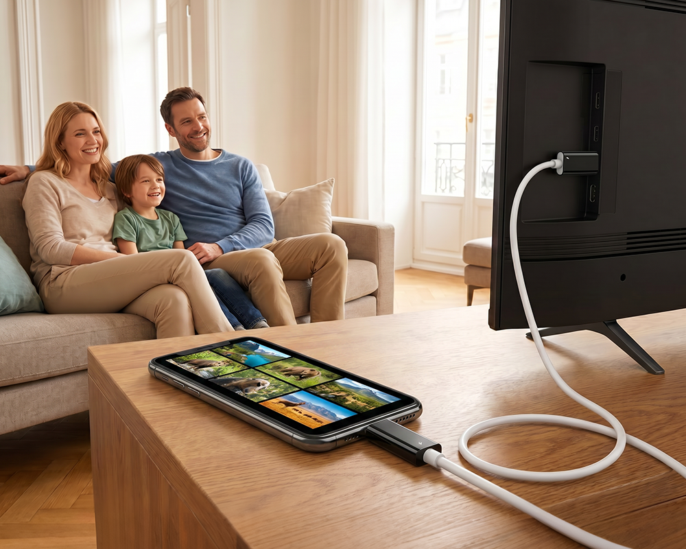 Adapter USB-C do HDMI – Przesyłaj obraz, graj i ładuj jednocześnie – Do Switch, telefonu i tabletu