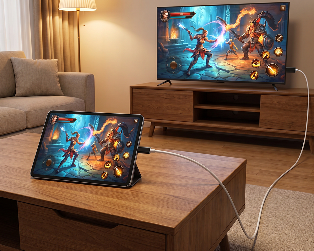 Adapter USB-C do HDMI – Przesyłaj obraz, graj i ładuj jednocześnie – Do Switch, telefonu i tabletu