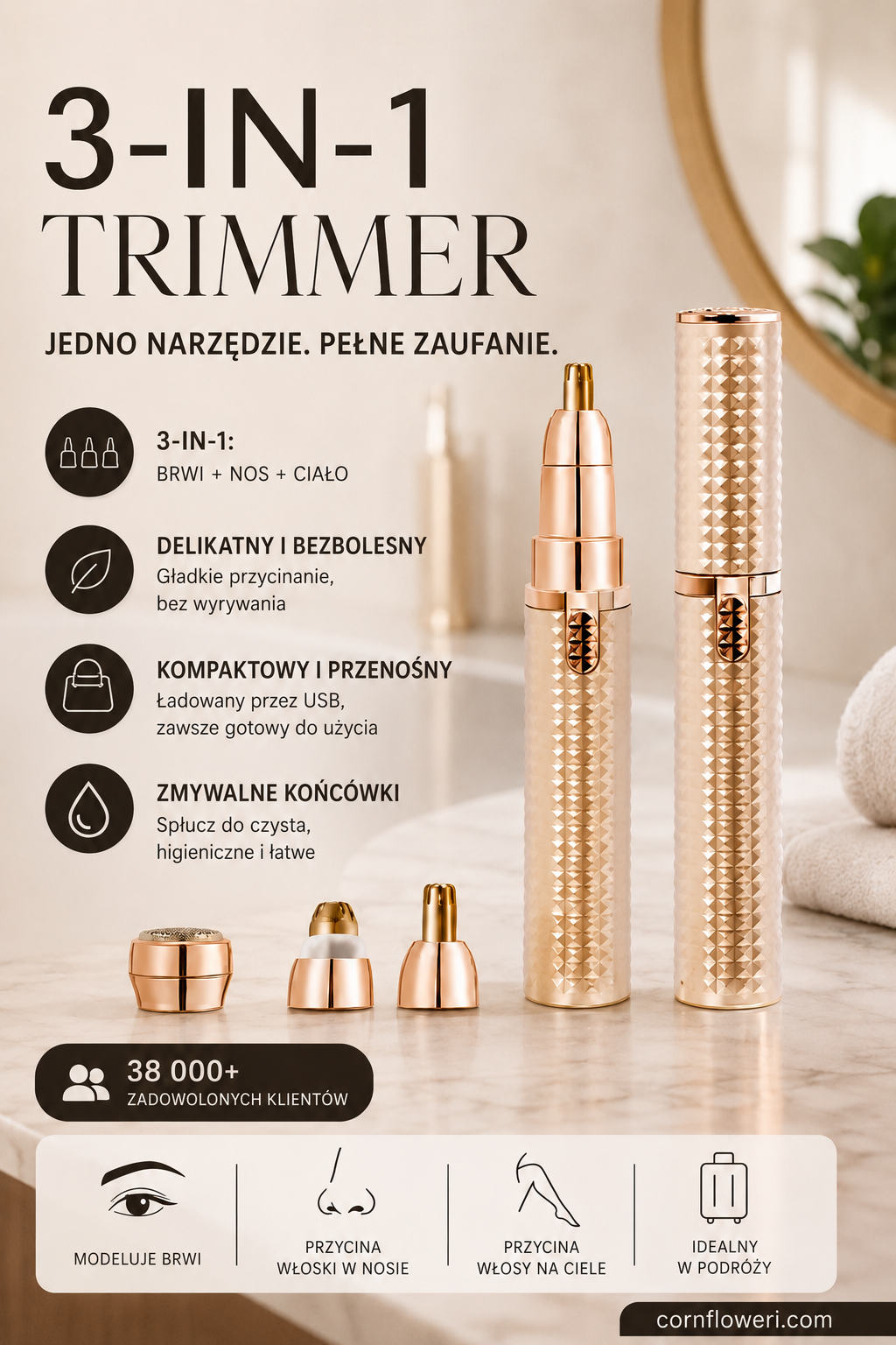 Trymer precyzyjny 3 w 1