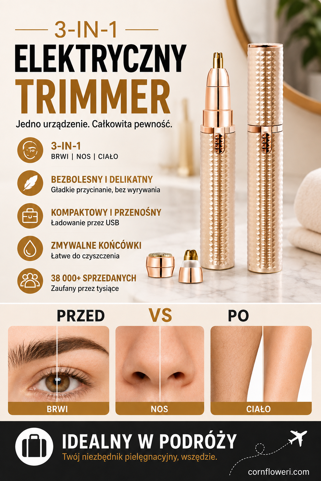 Trymer precyzyjny 3 w 1