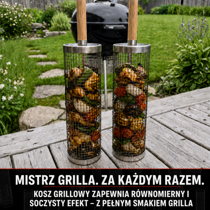Obrotowy kosz do grilla