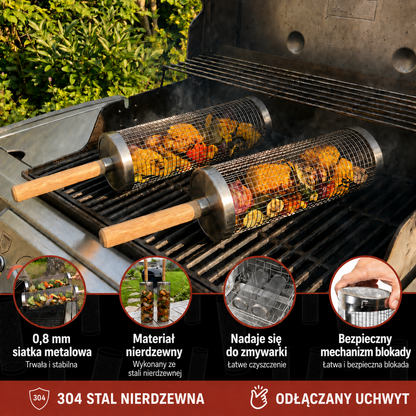 Obrotowy kosz do grilla