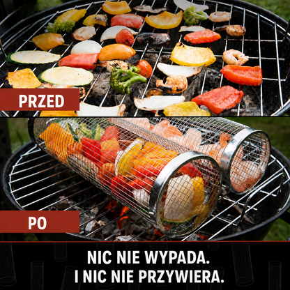 Obrotowy kosz do grilla
