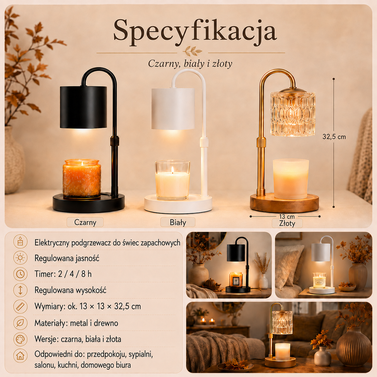 Lampa podgrzewająca świece – zapach i nastrój bez otwartego płomienia