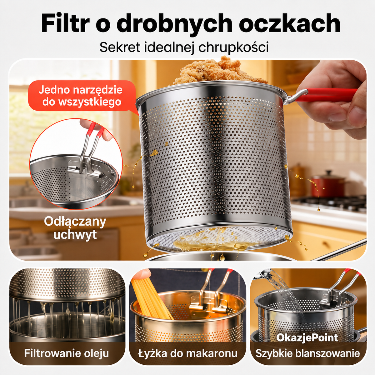 Wielofunkcyjna frytkownica – Smażenie, pieczenie, gotowanie i duszenie w jednym garnku