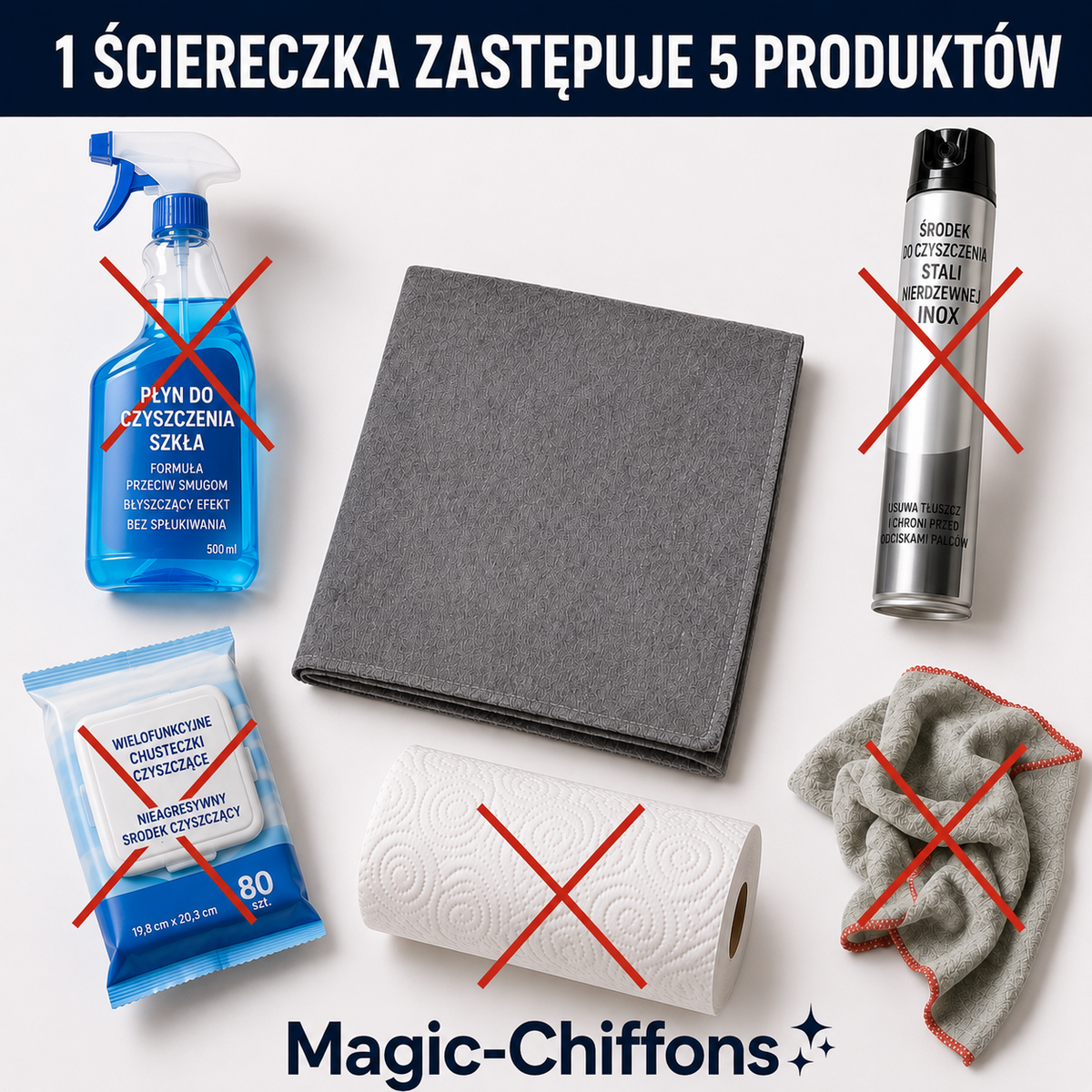 Magiczne ściereczki | 5 + 5 GRATIS