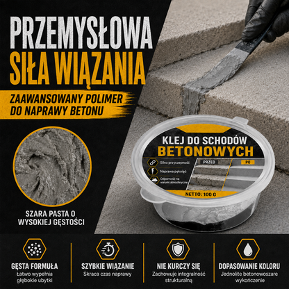 Klej do betonu do naprawy schodów – Idealny do schodów, podjazdów i tarasów