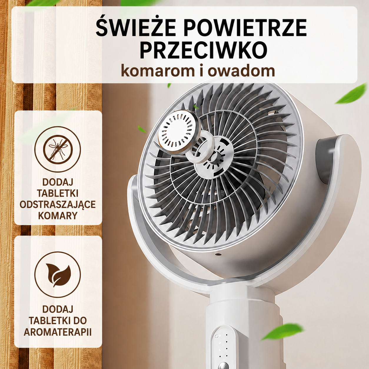 Wentylator stojący z napędem