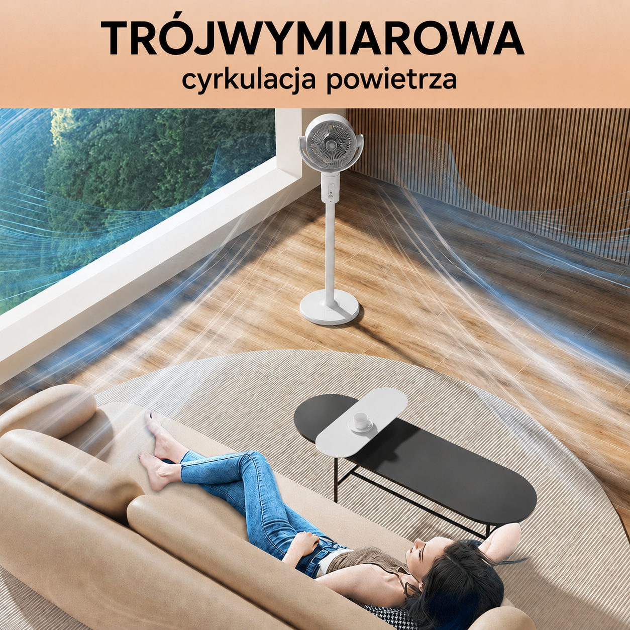 Wentylator stojący z napędem