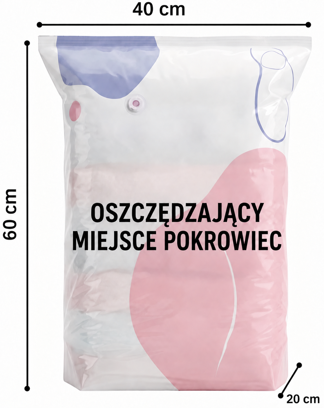 Worki próżniowe 3D do przechowywania bez pompki