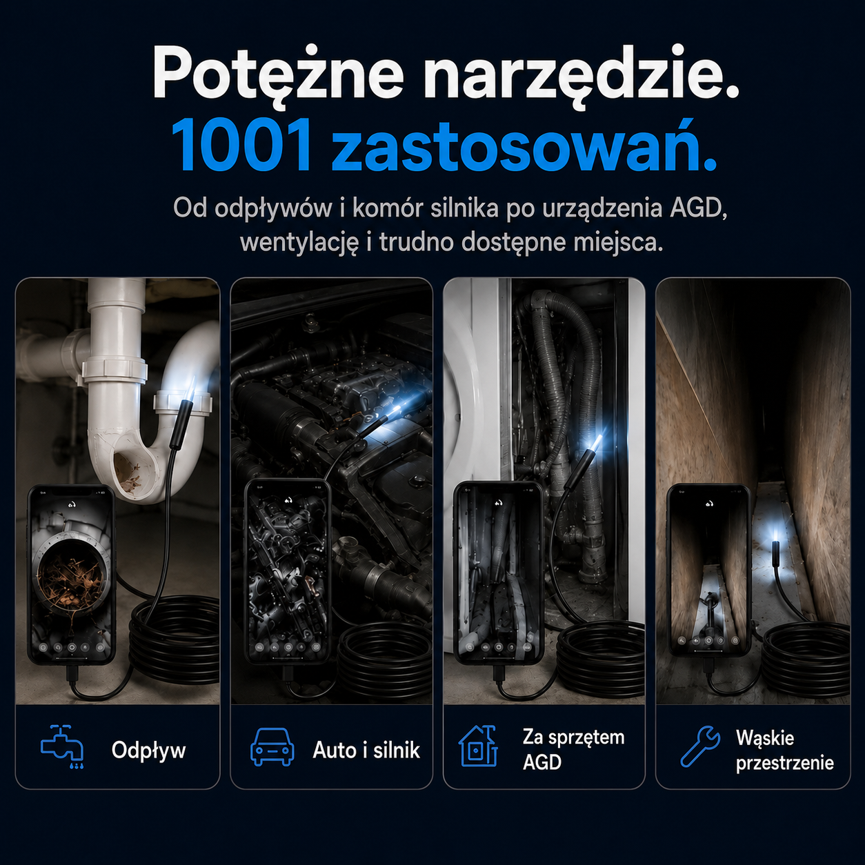 ClearBeam™ – Zobacz to, czego normalnie nigdy nie widzisz