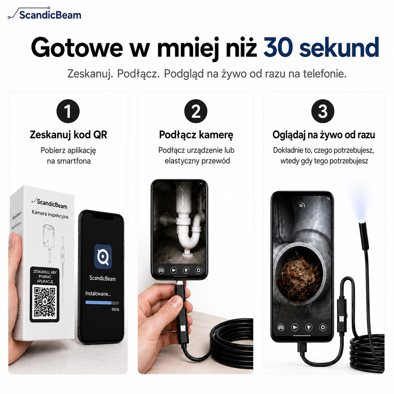 ClearBeam™ – Zobacz to, czego normalnie nigdy nie widzisz
