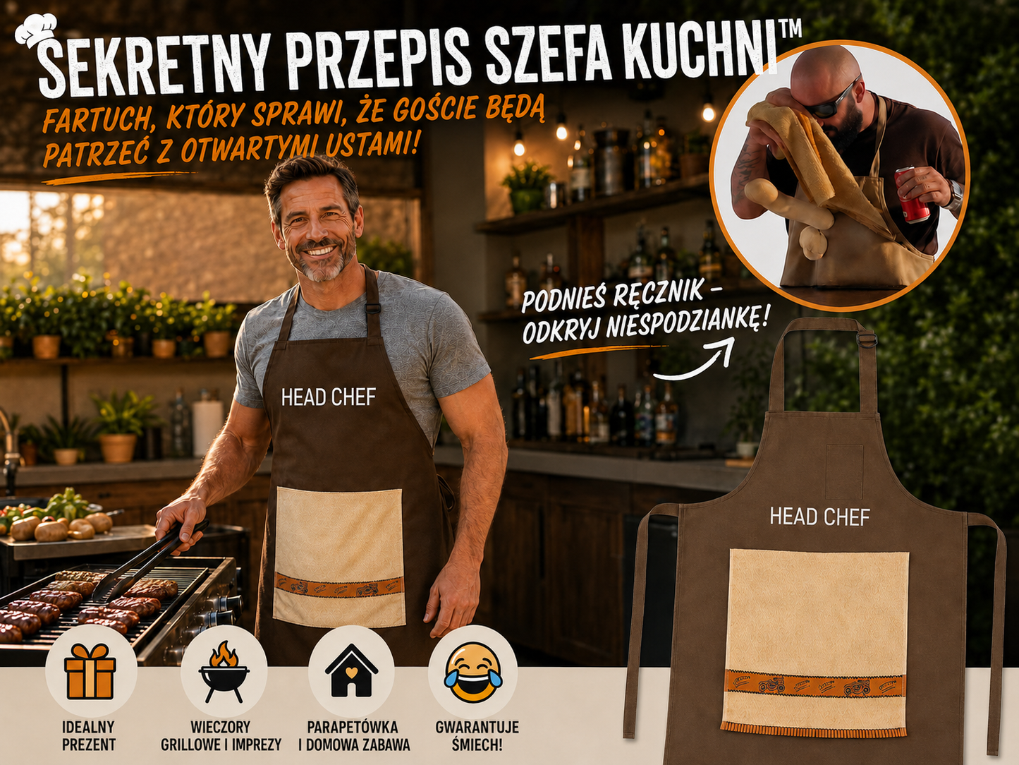Sekretny Przepis Szefa Kuchni – fartuch, który zadziwi Twoich gości!