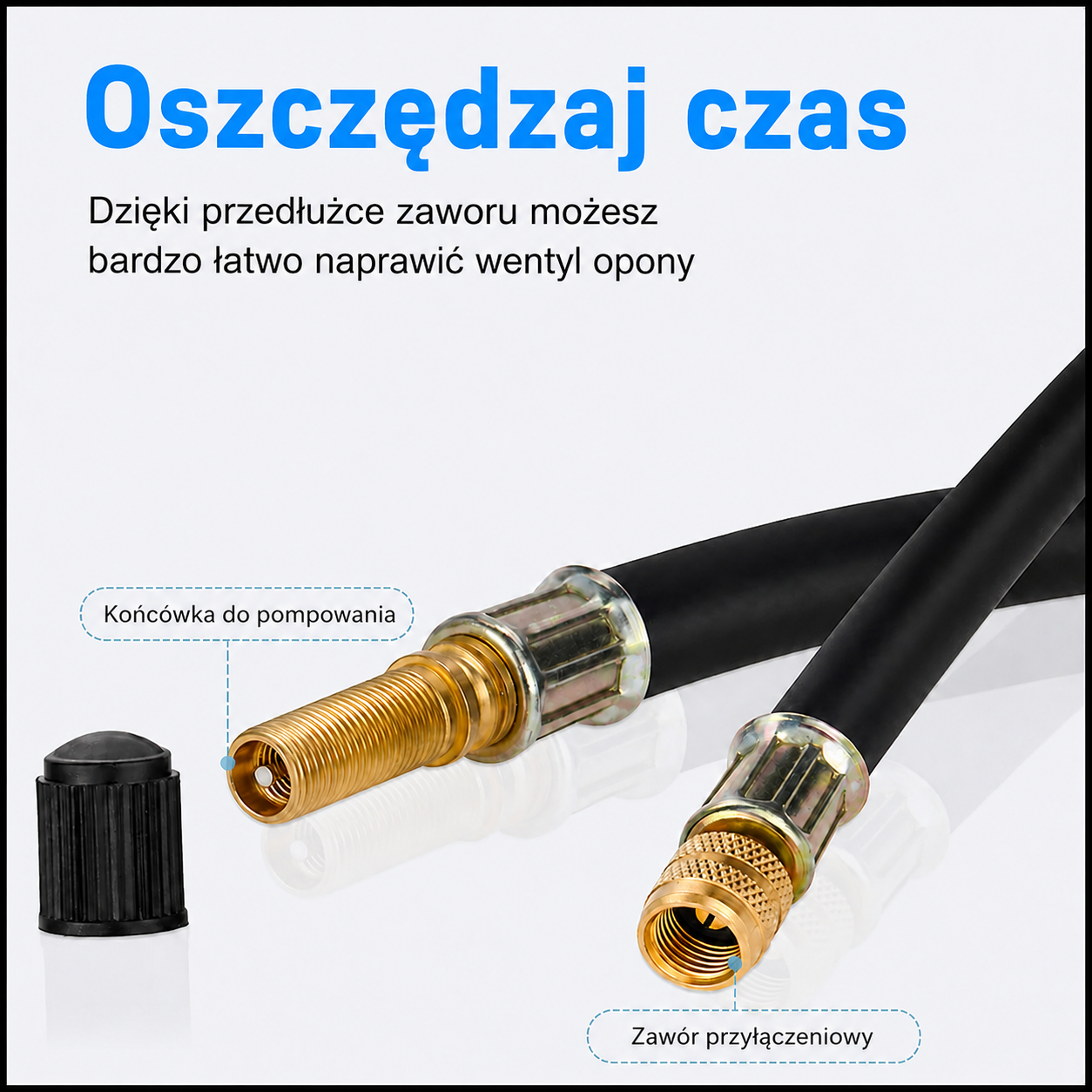 Uniwersalne przedłużenie zaworu