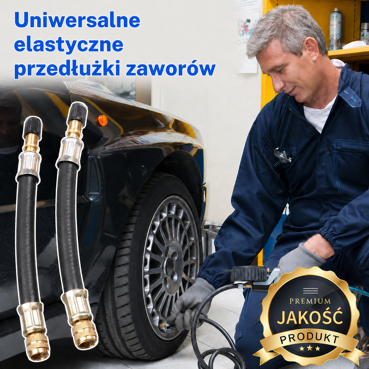 Uniwersalne przedłużenie zaworu