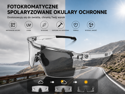 Okulary przeciwsłoneczne z adaptacyjnymi soczewkami