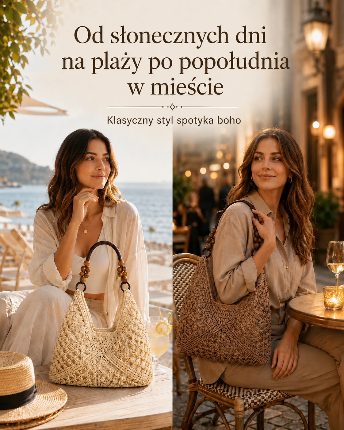 Klasyczna tkana torba boho