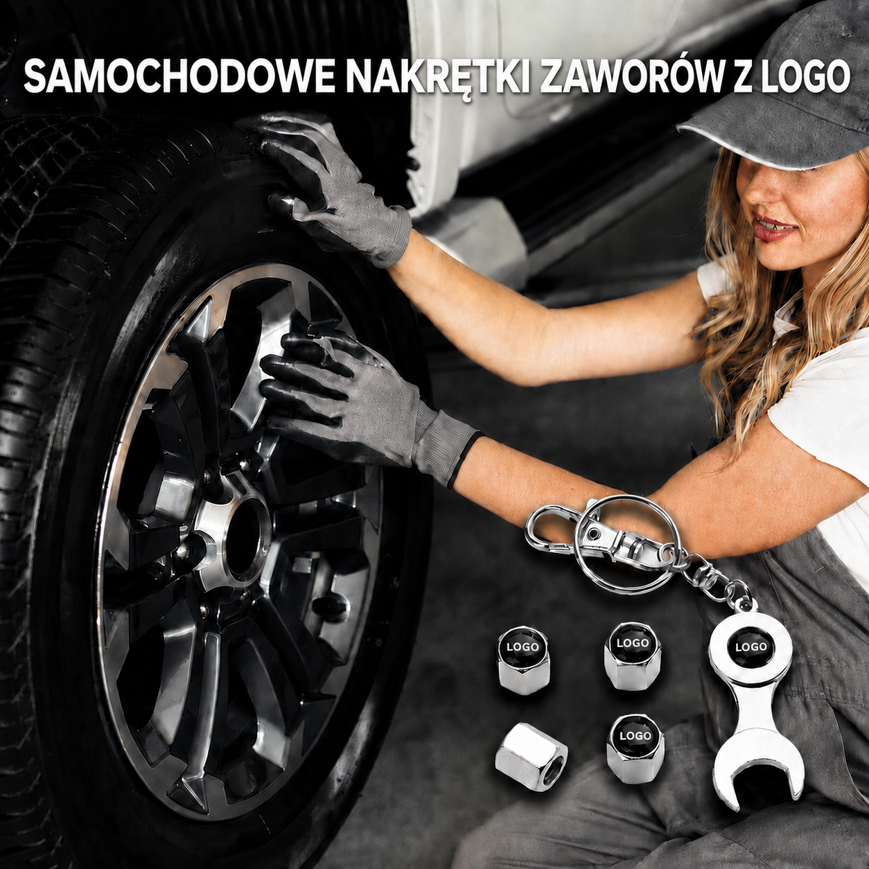 Luksusowa Nakrętka Zaworu z Logo Samochodu