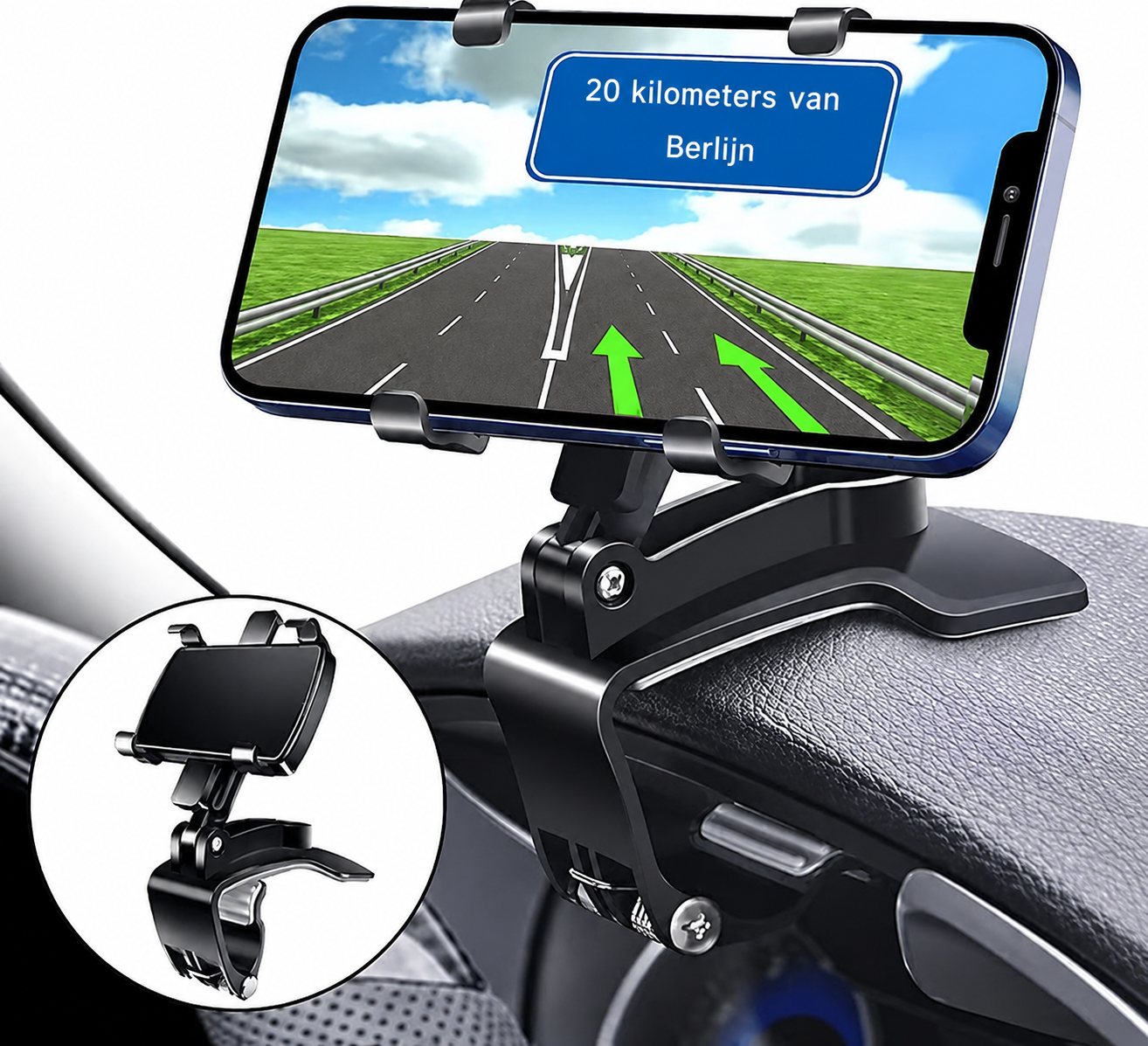 Uchwyt na telefon 360° na deskę rozdzielczą