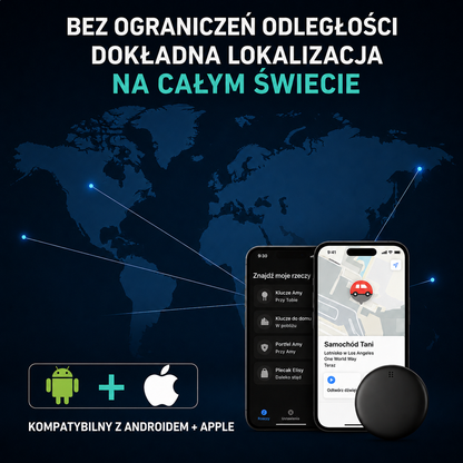 GP90 - Precyzyjny Lokalizator GPS bez Abonamentu (Android/Apple)
