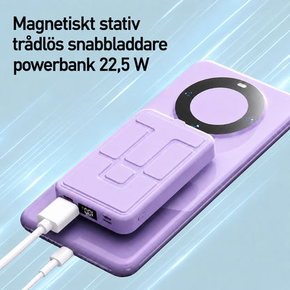 Magnetyczny Bezprzewodowy Powerbank ze Stojakiem