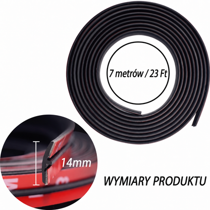 Gumowa uszczelka samochodowa do przycięcia na wymiar