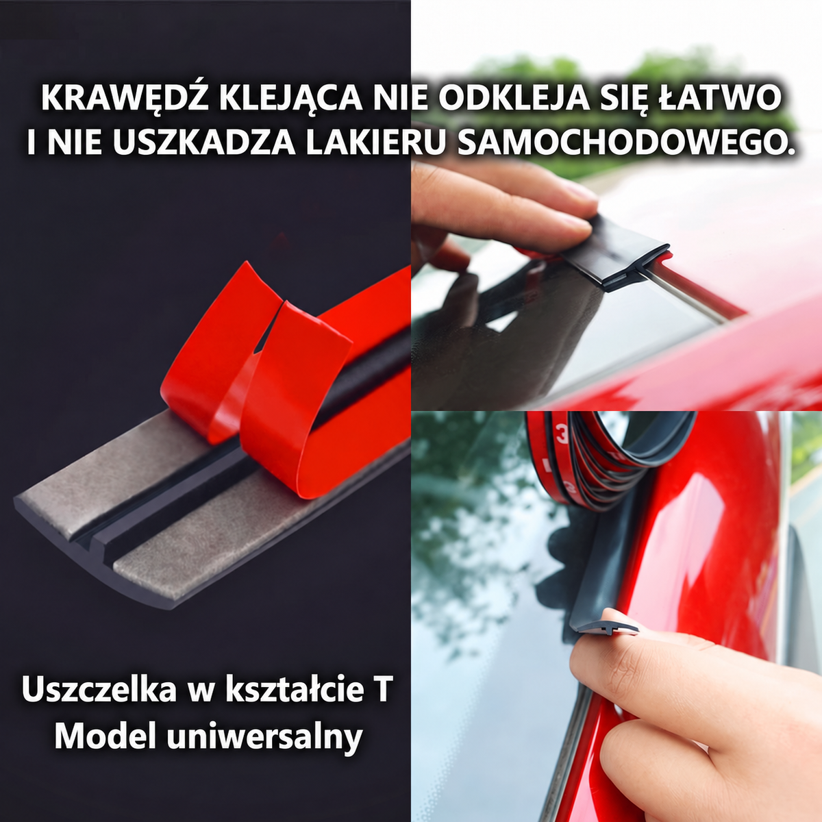 Gumowa uszczelka samochodowa do przycięcia na wymiar