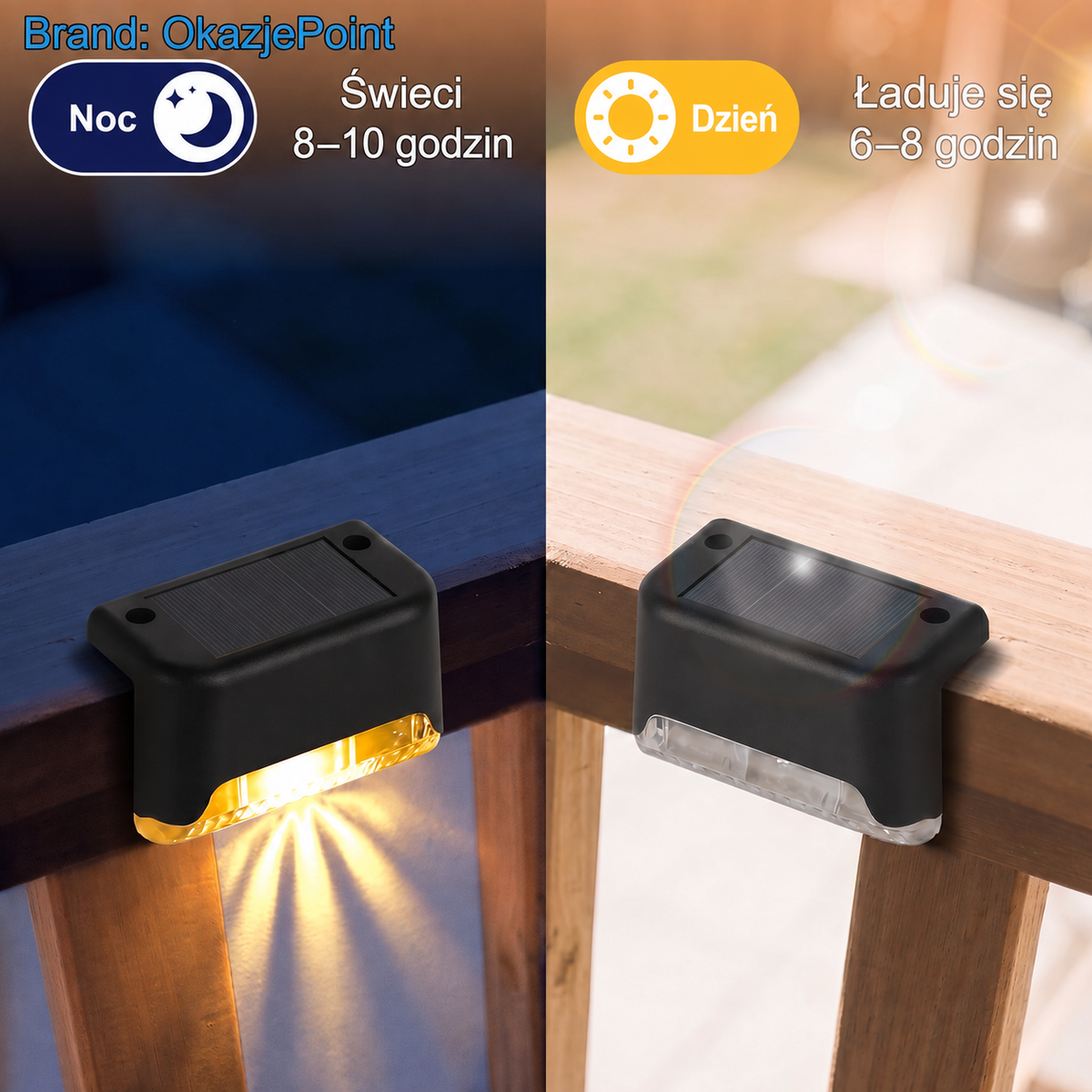 Zewnętrzna lampa solarna