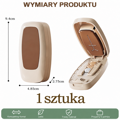 Przenośny przecinacz do tabletek – precyzyjnie dzieli tabletki, kompaktowy design do podróży i użytku domowego