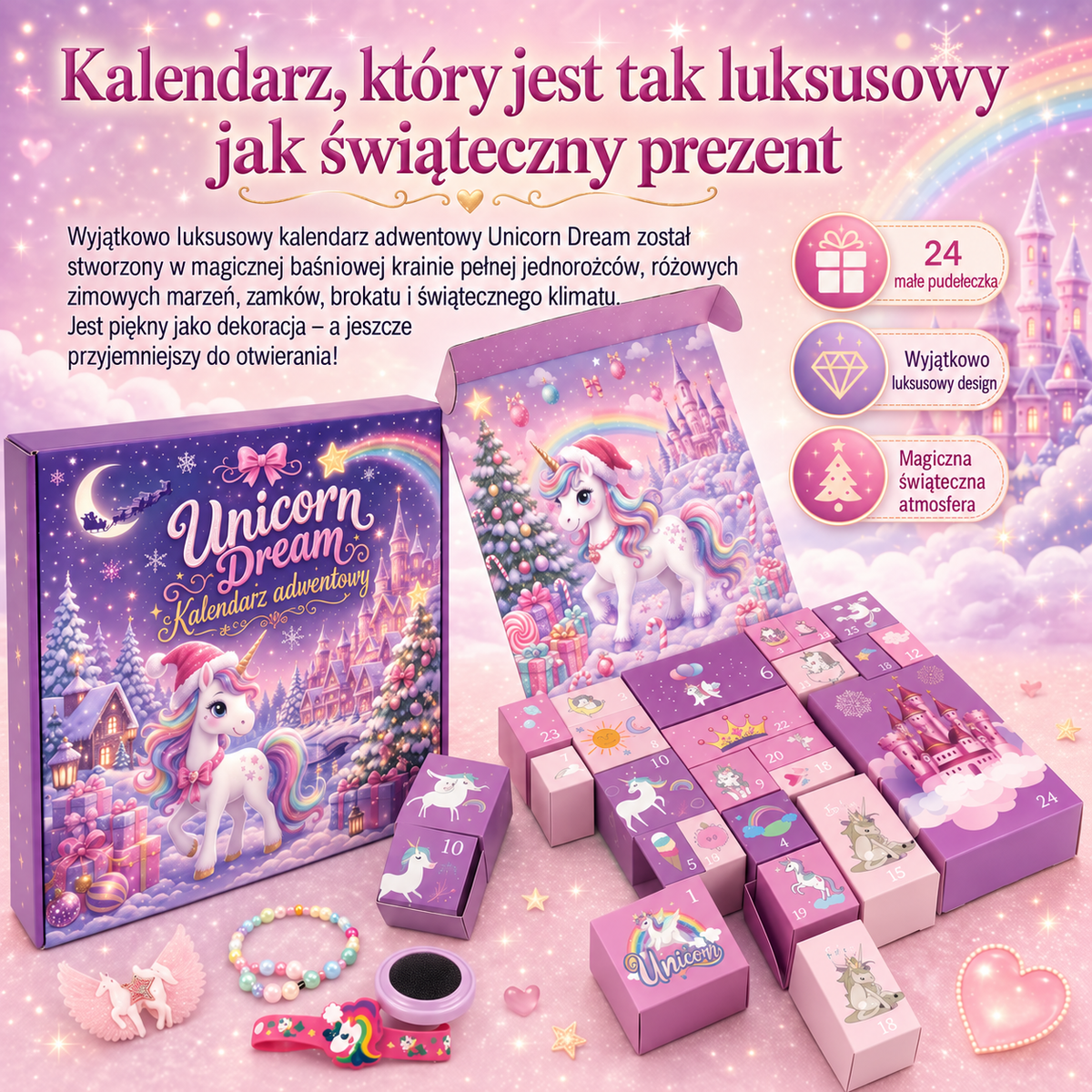 Kalendarz adwentowy Jednorożcowe Marzenia