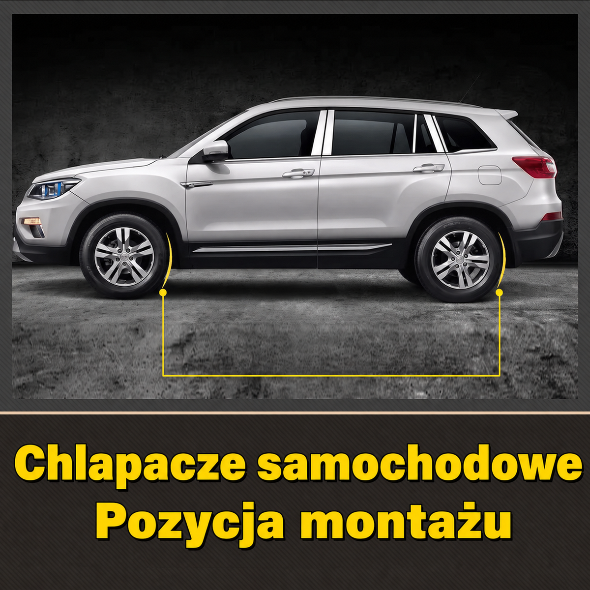 Chlapacze z logo samochodu – 4 sztuki