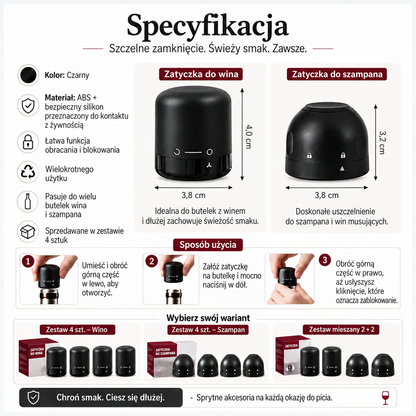 Korek do Butelek Wina i Szampana