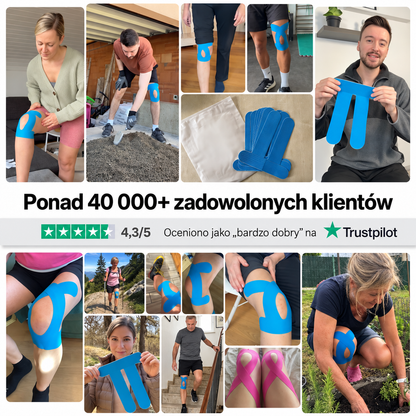 Taśma Korekcyjna na Staw Kolanowy - Poruszaj się znów pewnie, bez ciągłego myślenia o kolanie