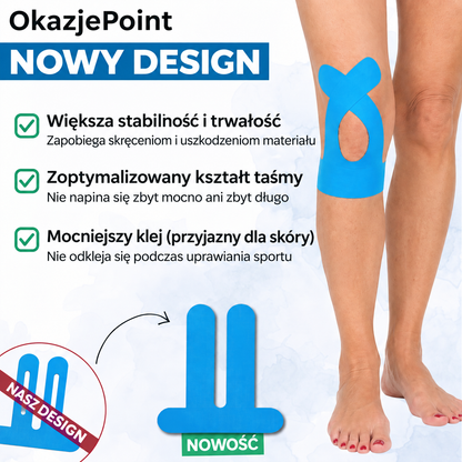 Taśma Korekcyjna na Staw Kolanowy - Poruszaj się znów pewnie, bez ciągłego myślenia o kolanie