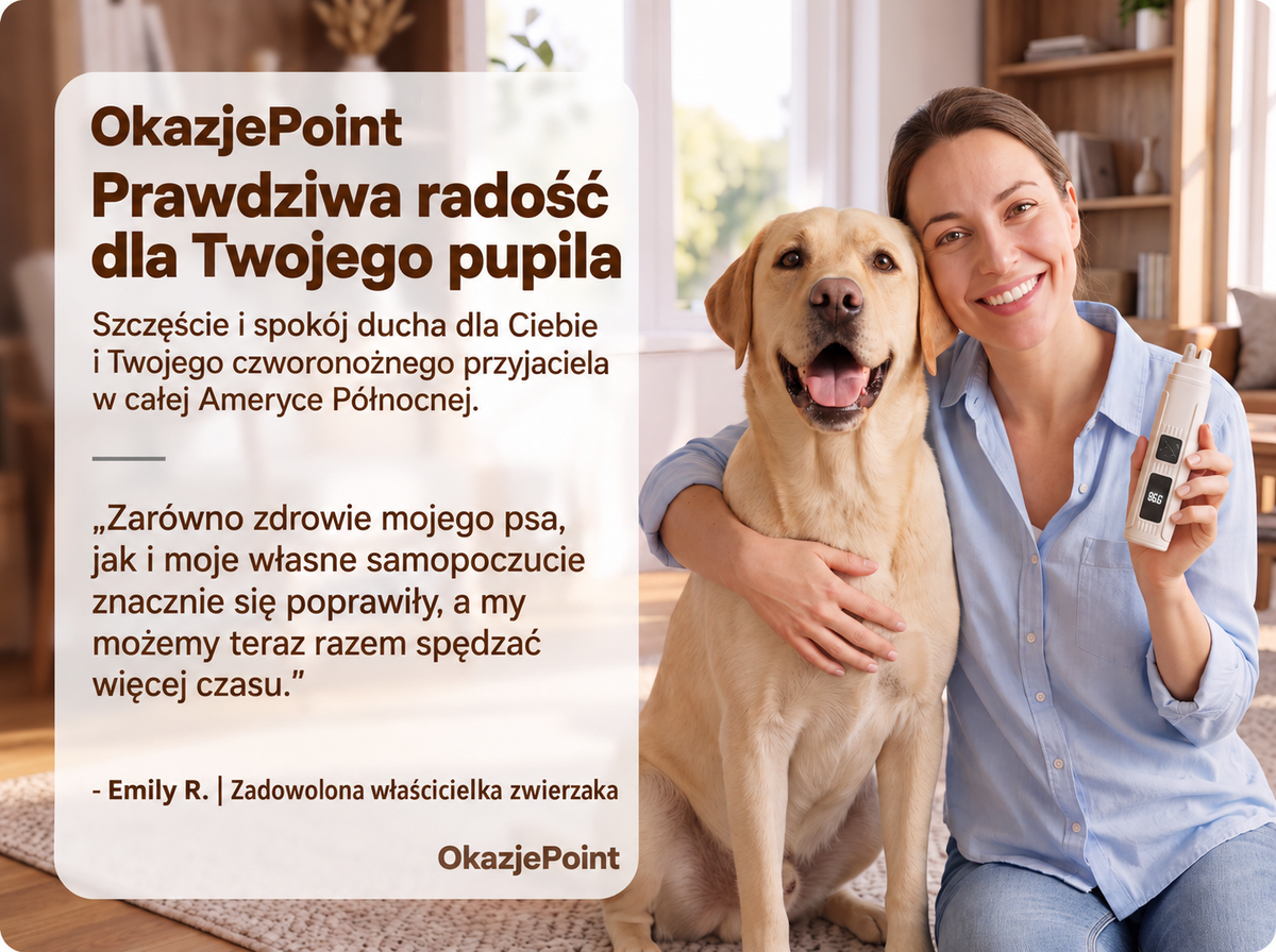 Elektryczna szlifierka do pazurów dla zwierząt z wyświetlaczem LED