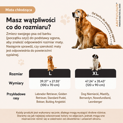 ArcticCloud® – Chłodząca mata dla psa (1+1 GRATIS)