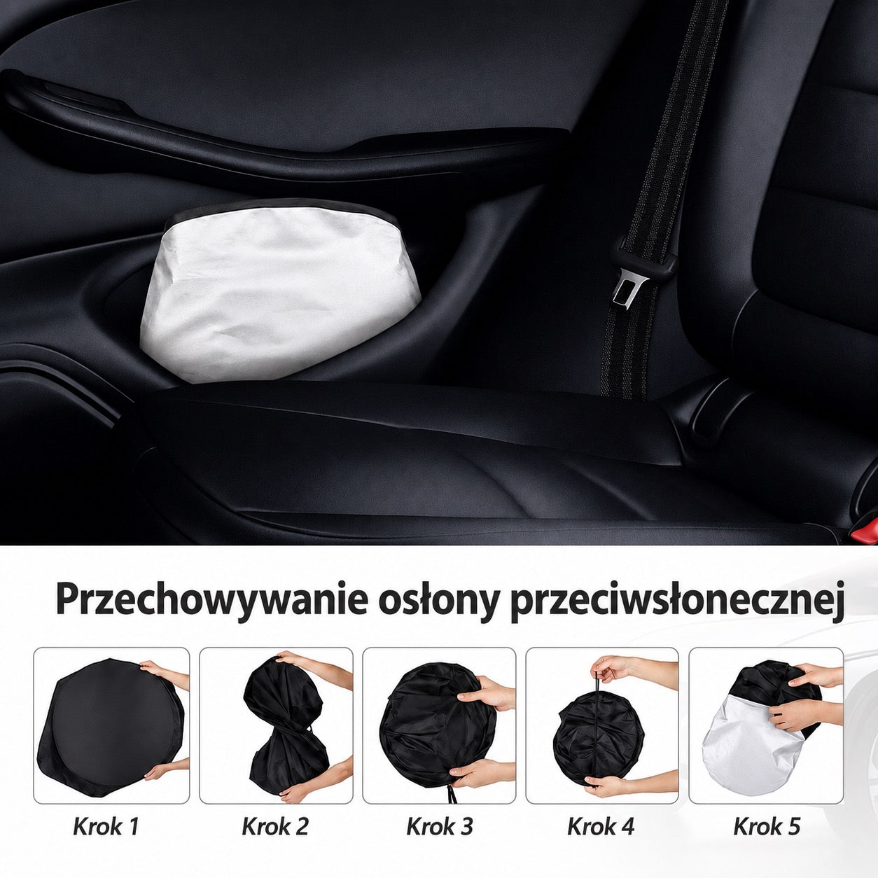 Osłona przeciwsłoneczna do auta bez logo