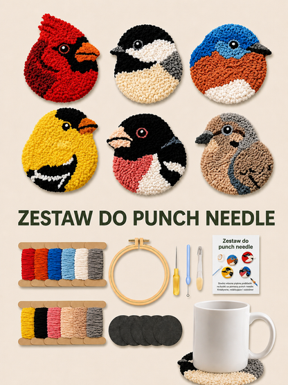 Zestaw DIY do Haftowania Podkładek pod Kubki