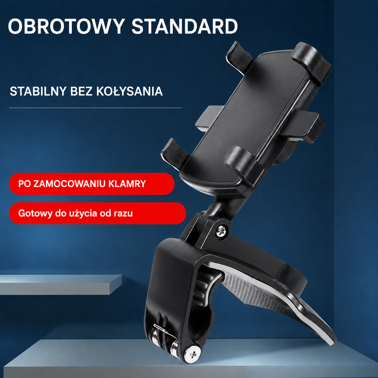Uchwyt na telefon 360° na deskę rozdzielczą