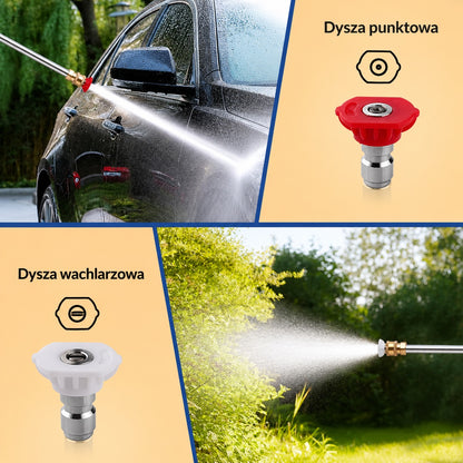 AquaForce - Dysza Wysokociśnieniowa - Skuteczne Czyszczenie dla Węża Ogrodowego