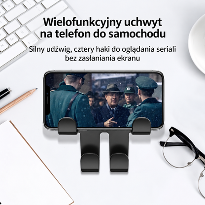 Haczyk na Zagłówek z Logo Samochodu (2 Sztuki) — Solidne, oszczędzające miejsce przechowywanie toreb, zakupów i akcesoriów