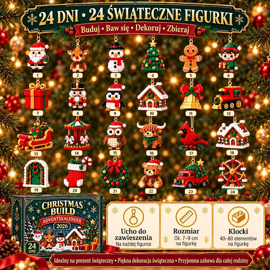 Świąteczny Projekt Konstrukcyjny – Każdego dnia buduj nową figurkę świąteczną aż do Bożego Narodzenia 🎄