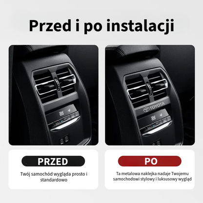 Luksusowe metalowe naklejki samochodowe